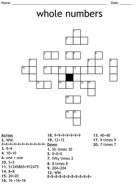 whole number crossword clue|whole number crossword clue 7 letters.